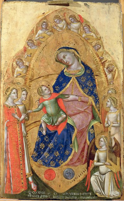 Het Huwelijk van St. Catherine, 1358 door Lorenzo Veneziano